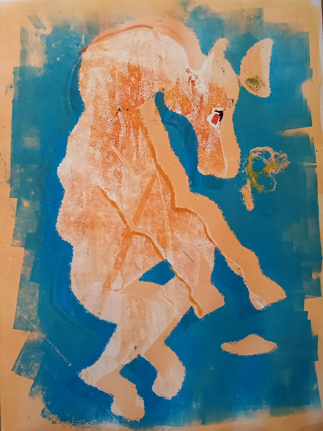 "Horse 6" by Jude Montague. Edition of one. 