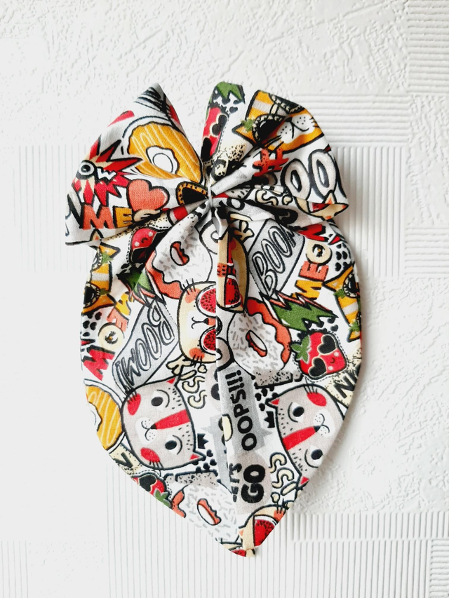 Barrette noeud &quot;Rock&amp;cat&quot;