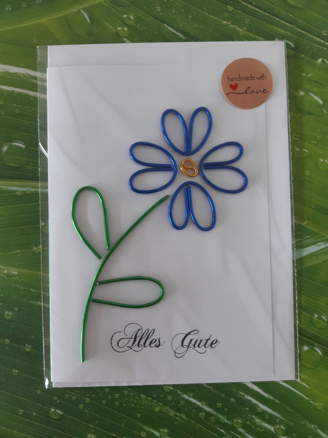 Grußkarte - Alles Gute, Blume
