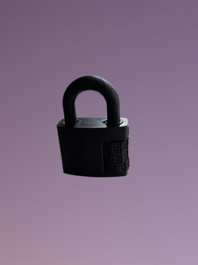 3D gedrucktes Schloss mit invididuellem PIN
