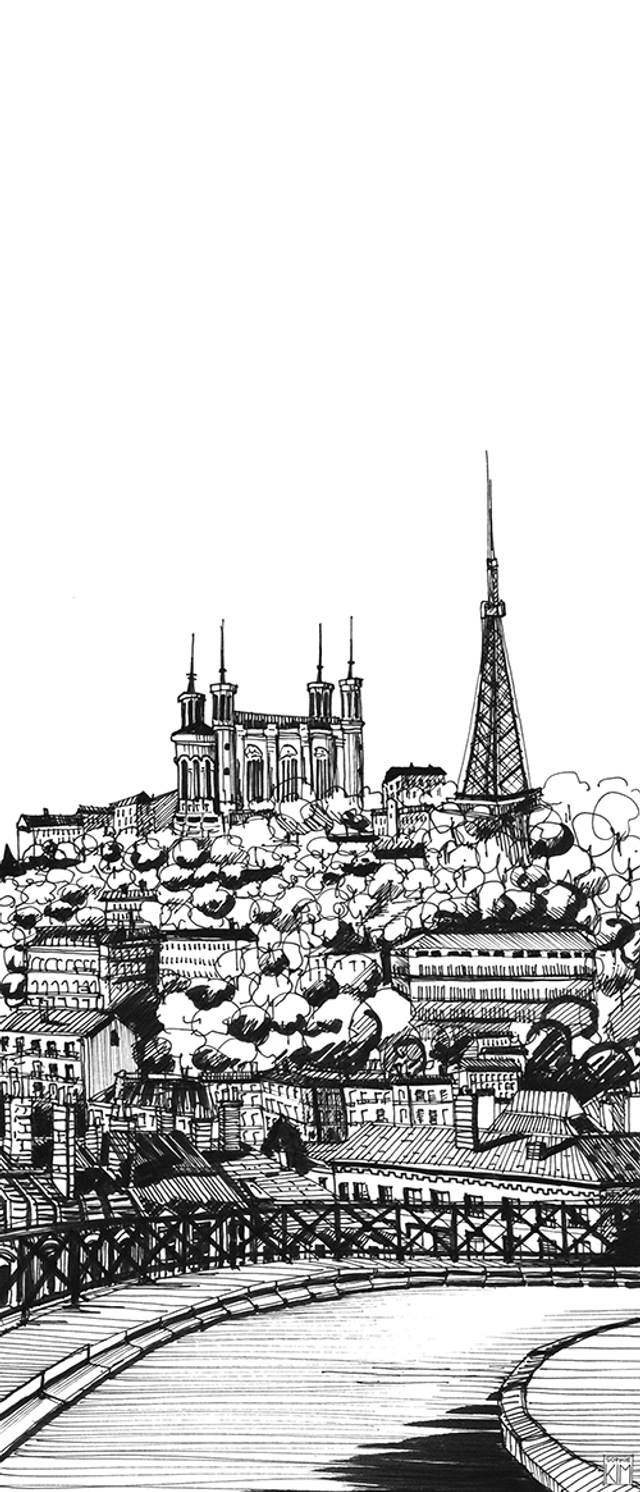 Croquis Lyonnais depuis les Tables Claudiennes #6