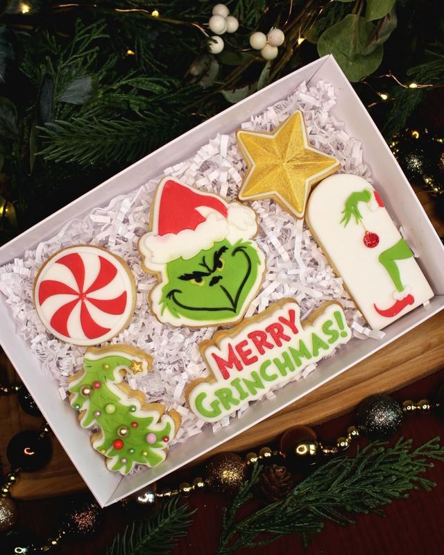 Merry Grinchmas Luxury Christmas Biscuits Gift