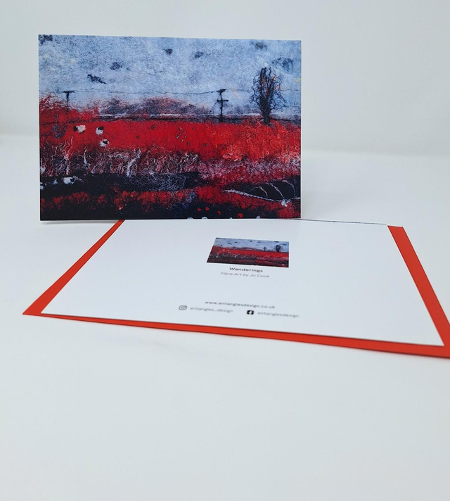 Wanderings greetings card, blank card, art card