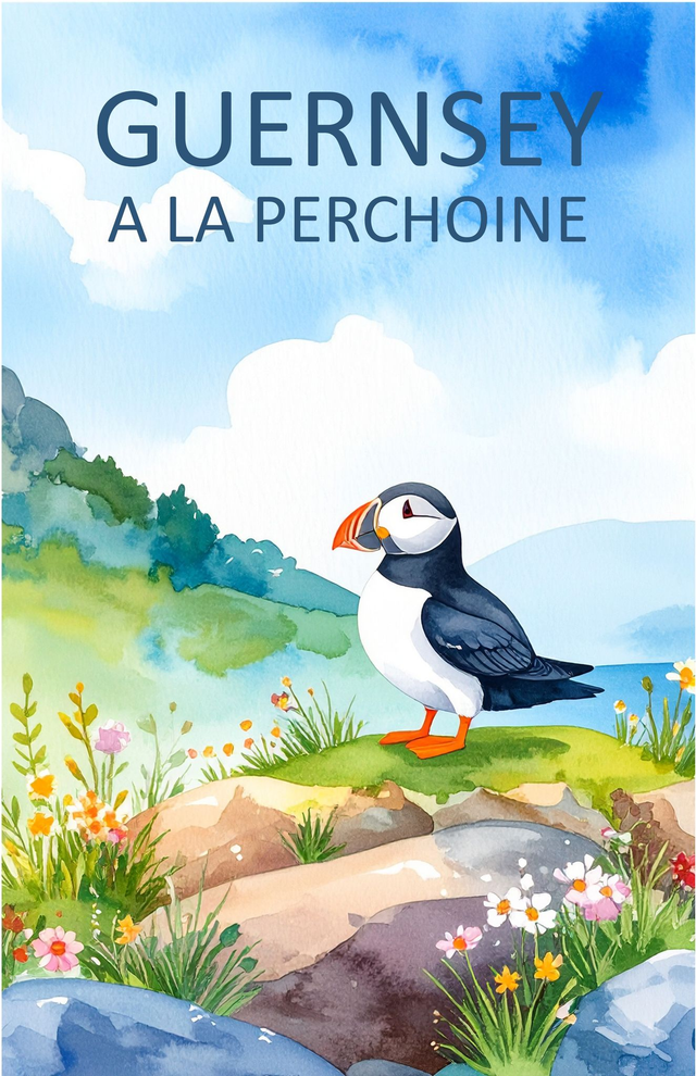 002 TEA TOWEL - PUFFIN HEADLAND