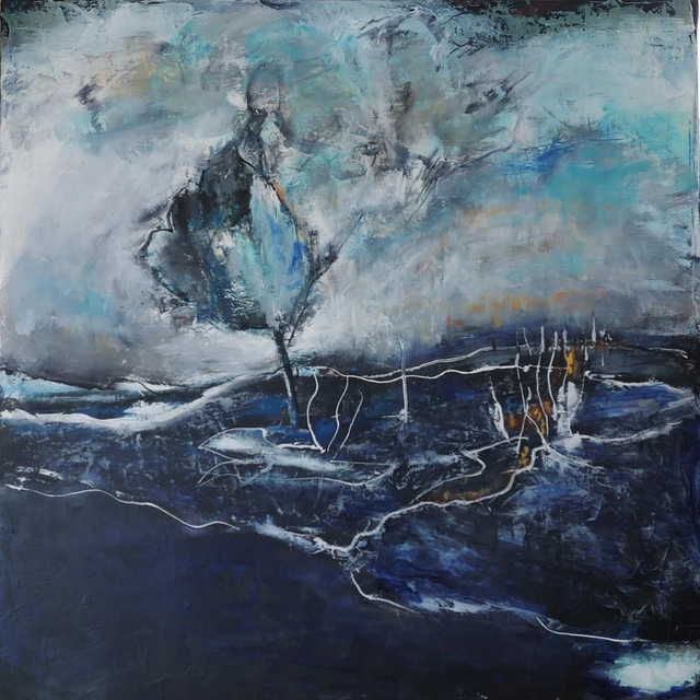 DANS LE BLEU DE TES YEUX - 70x70cm