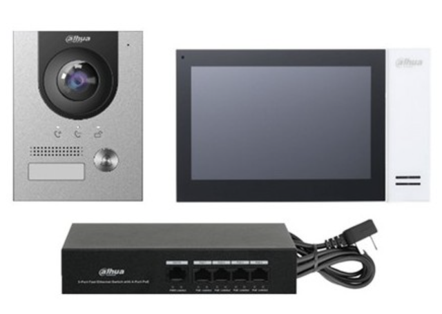 PORTIER VIDÉO IP POE MONTAGE APPLIQUE