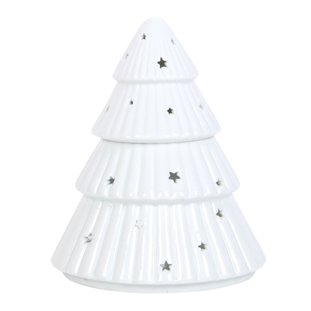 Witte Kerstboom Waxbrander