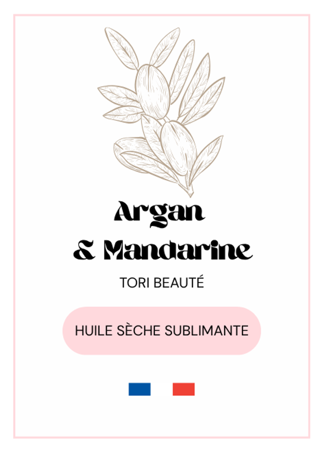 Huile sèche sublimante - Argan & Mandarine