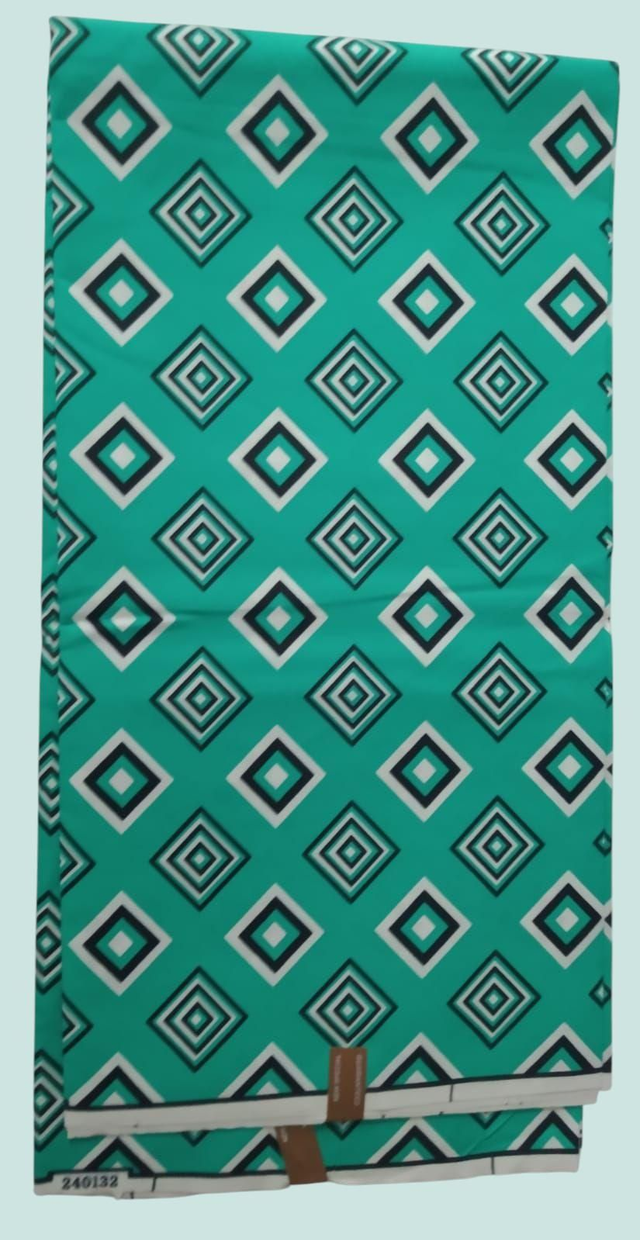 "Les Yeux du Mari" Tissu Wax Africain – 6 Yards (≈ 5,48 m) – Qualité Supérieure