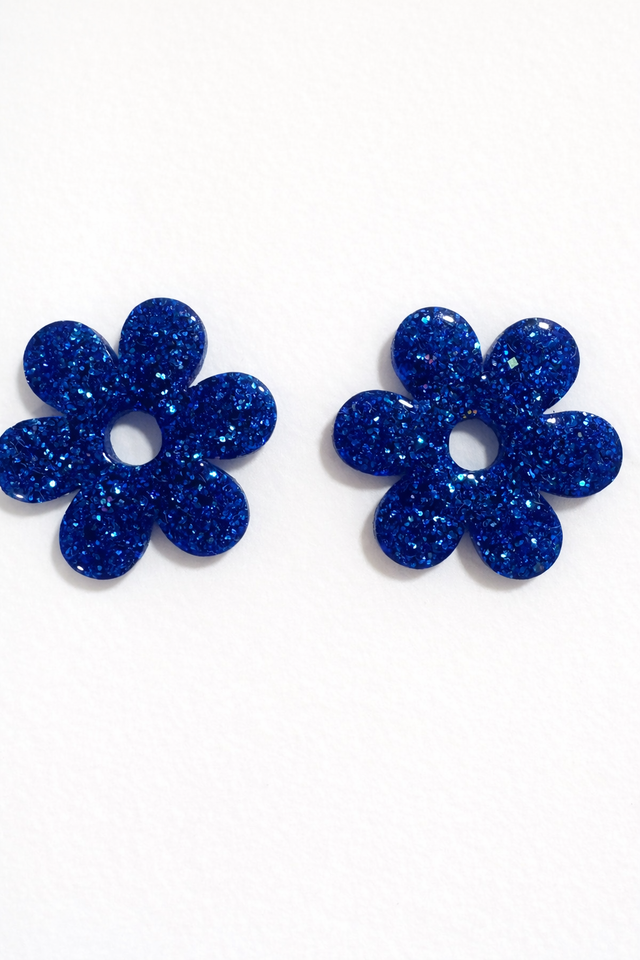 Pampilles fleur résine full Paillettes