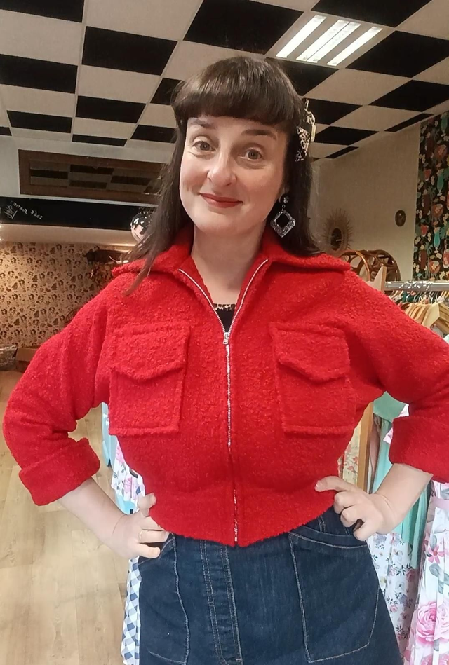 Veste topper rouge 