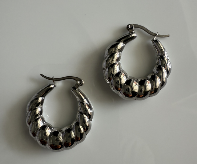 Rocío Orecchini a cerchietto in acciaio inossidabile in silver