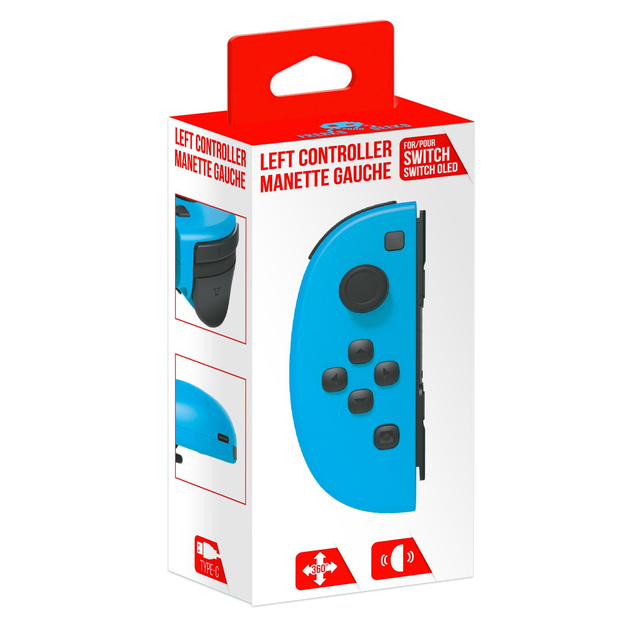 Manette type Joy-Con Gauche Bleu Turquoise