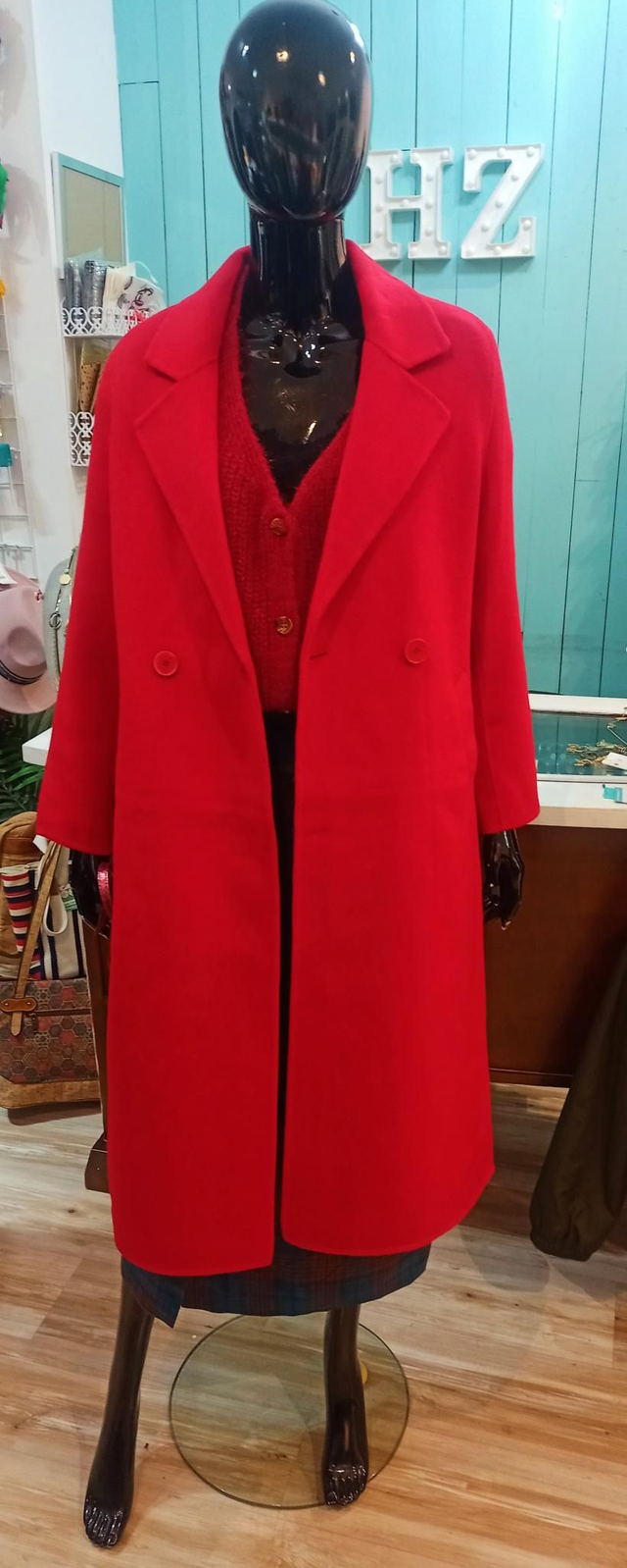 Abrigo Lana Rojo
