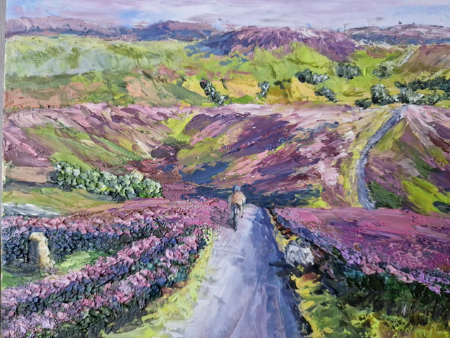 Little Hograh and Westerdale moor. Art card