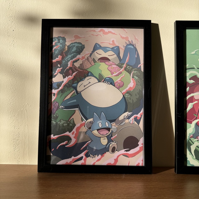 Tableau Pokémon trio/duo Ronflex