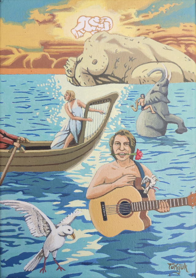 New Dawn, 30x21 akryl płótno 2022