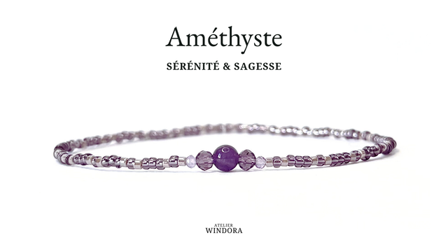 Bracelet | Améthyste - Trio (A)