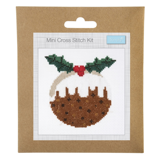 Counted Cross Stitch Kit: Christmas Pudding