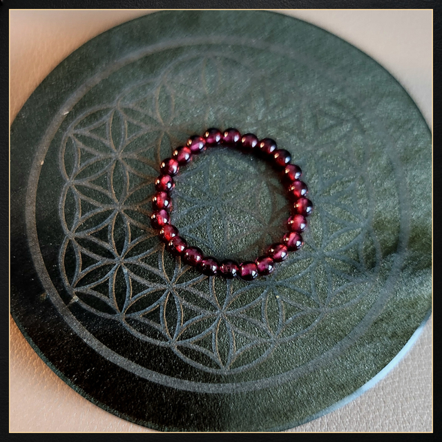 Bague perles Grenat Serment