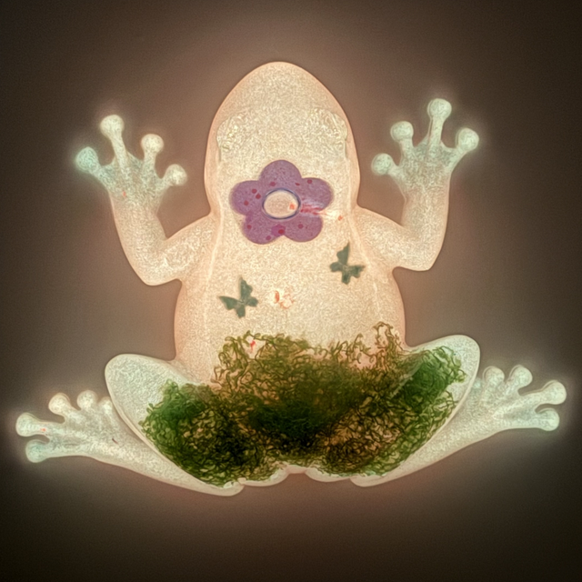 Grenouille Clémentine phosphorescente