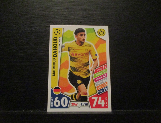 Mahmoud Dahoud - UEFA Champions League Match Attax 2017/18 Original Trading Card #101