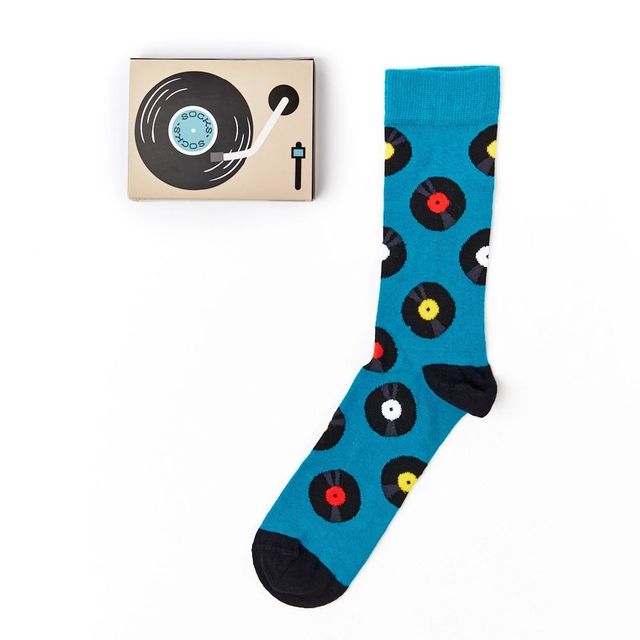 Vinyl Gift Box Socks