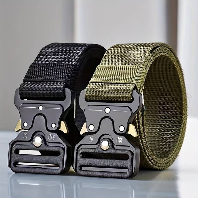 Tactical Belt. Quick release buckle.  Black.  One size.