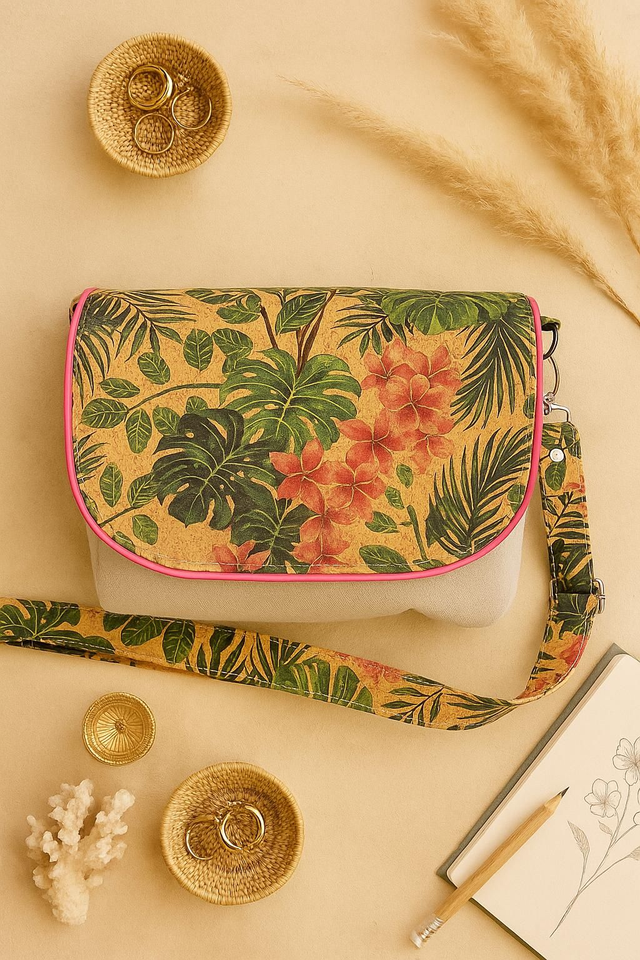 Besace tissu et liege