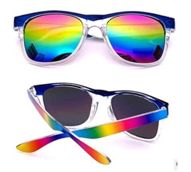 Multi Coloured Lens Wayfarer Sunglasses