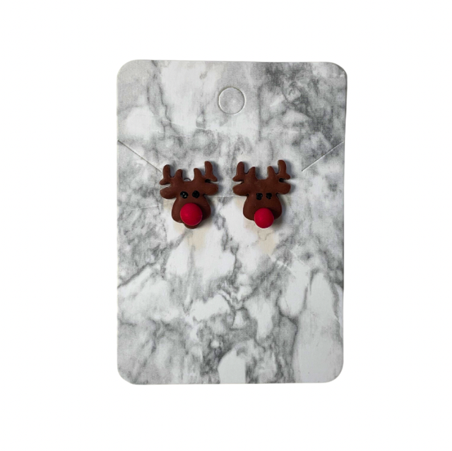 Reindeer stud earrings