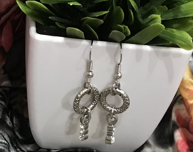 Silver Dangling Earrings- SDE130