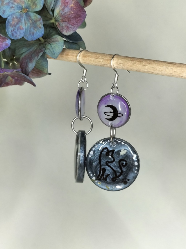 Boucles "un chat dans la nuit"