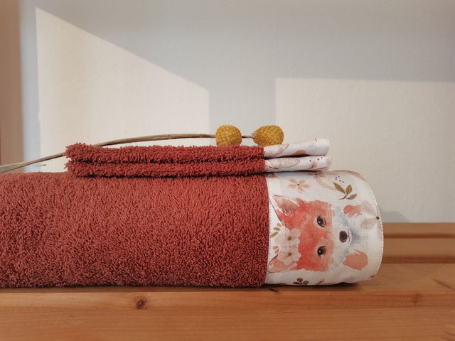 Drap de douche Moka Terracotta