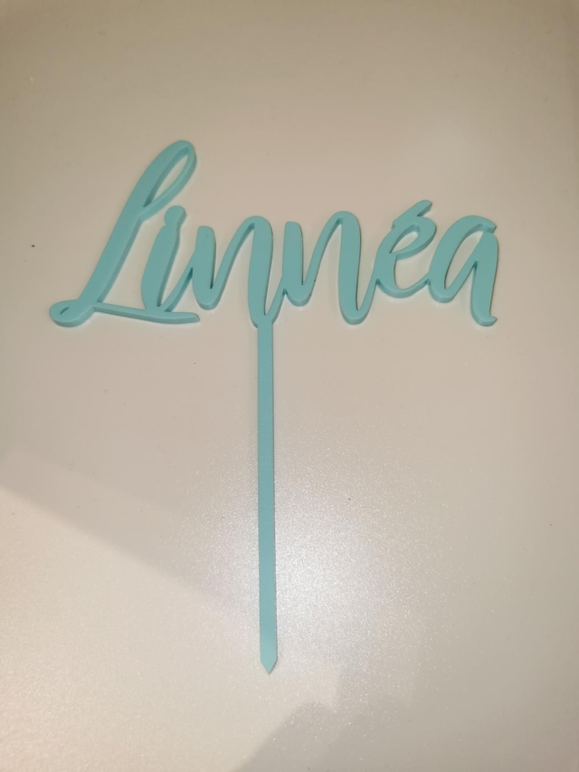Caketopper Acryl Pastell