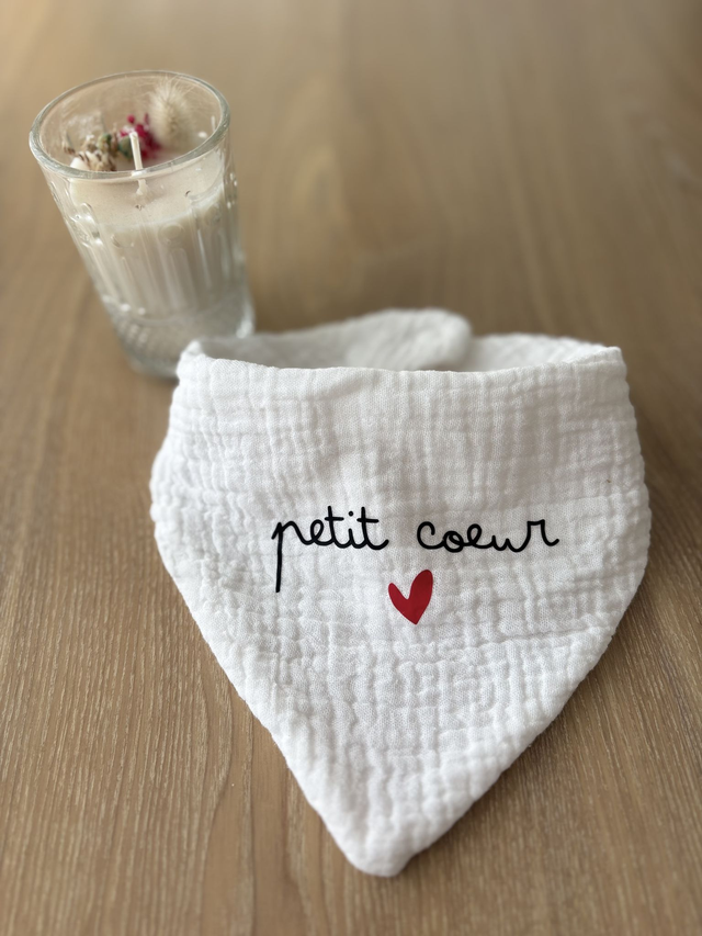 Bavoir - Petit coeur