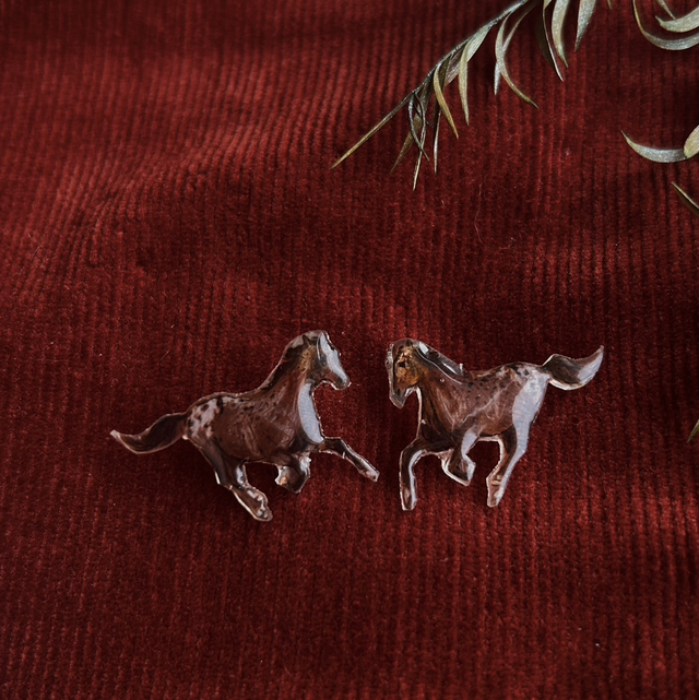 Hand Drawn Appaloosa Horse Studs