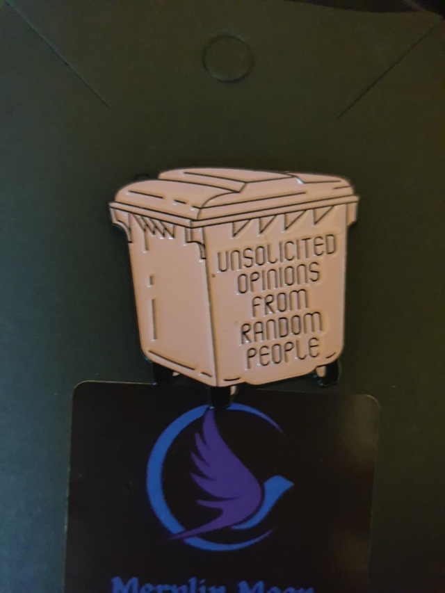 Unsolicited Opinions Pin Badge