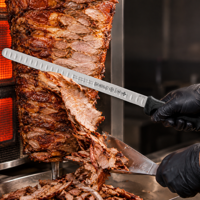 Faca Kebab Presunto Cru Profissional Aço Especial Mundial 14"