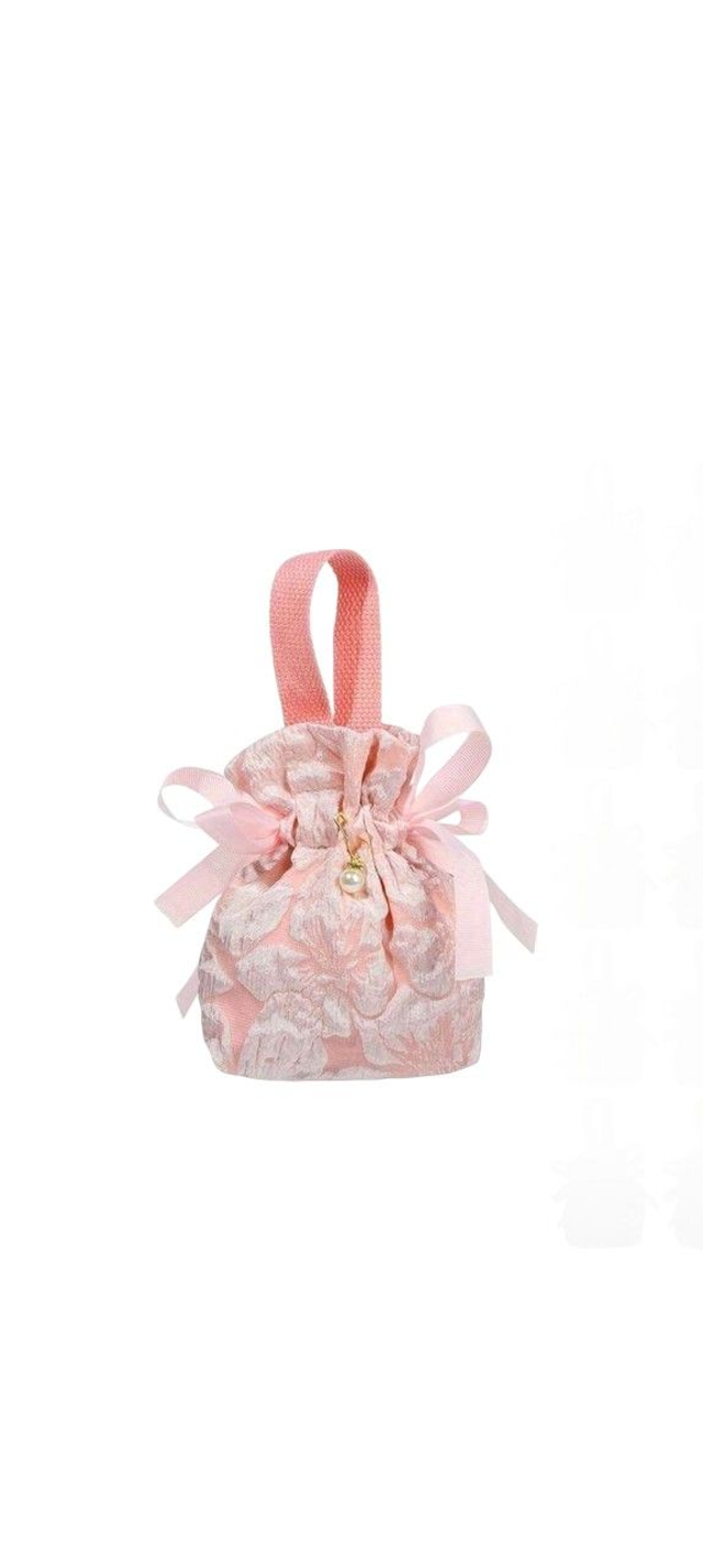 Petit sac rose avec noeud
