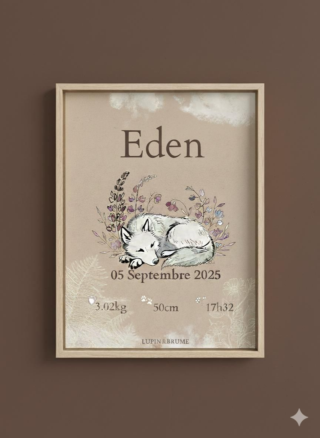 Affiche de naissance 