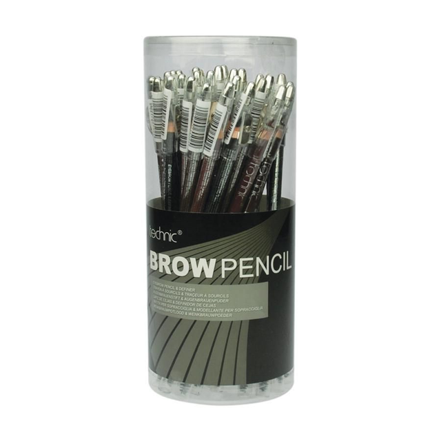 Long Eyebrow Pencil with Sharpener Black by Technic