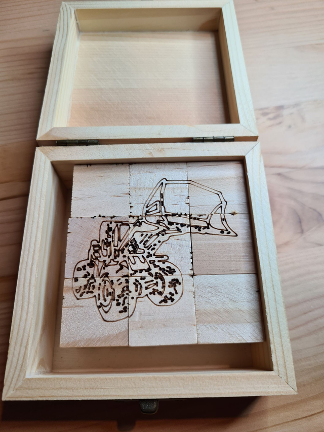 Puzzle cube engins de chantier