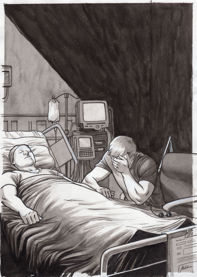 2023 - Murdocktober 30 - Heartbreak - ORIGINAL, A4 (8.3x11.7)