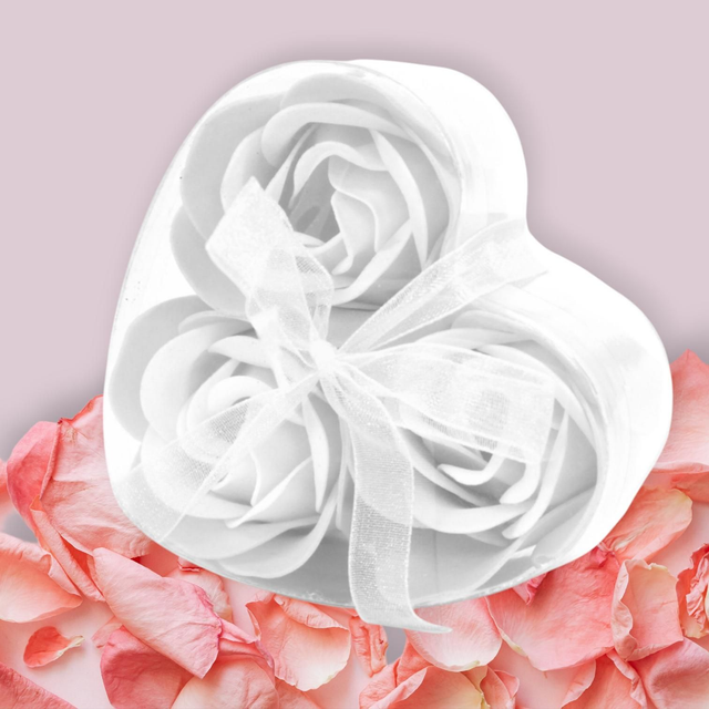 Coffret 3 roses à savon