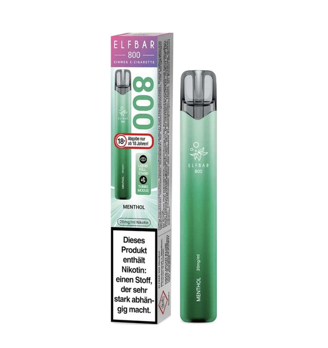 120 | Elfbar 800 Einweg E-Zigarette Menthol 20mg Nikotin/ml