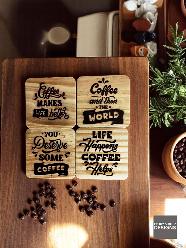Untersetzer Kaffee Set