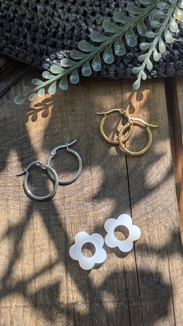 Boucles d&#039;oreilles fleurs