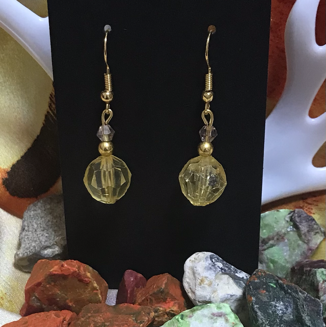 Yellow Dangling Earrings- YDE29