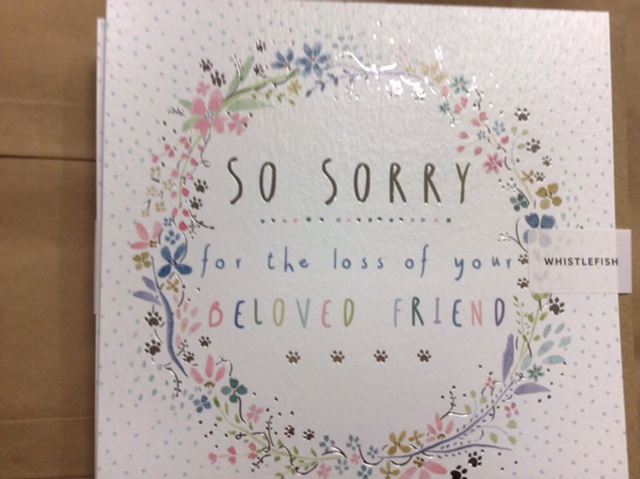 Sympathy - So sorry for the loss of your beloved friend. Pet WF